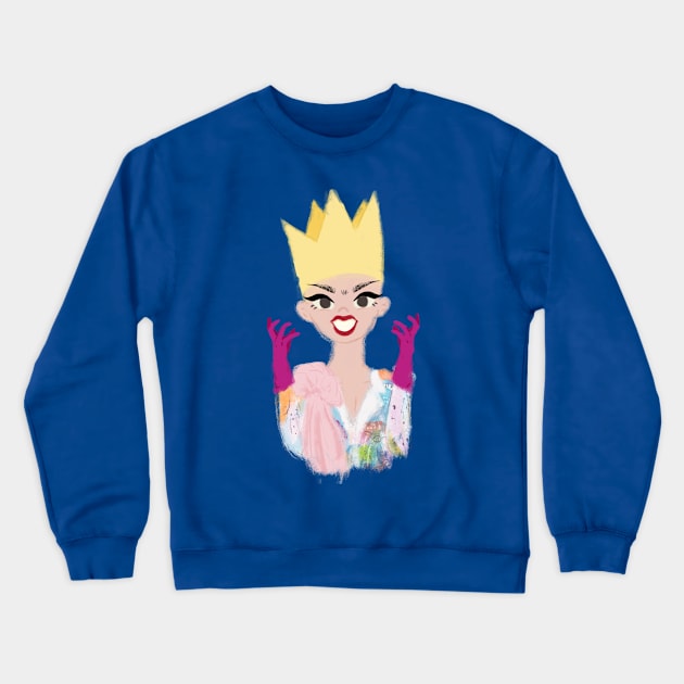 Sasha Velour Crewneck Sweatshirt by renaesense